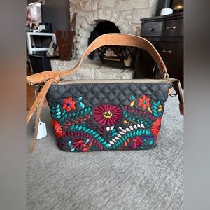 Consuela Venice Downtown Bag with Colorful Embroidery